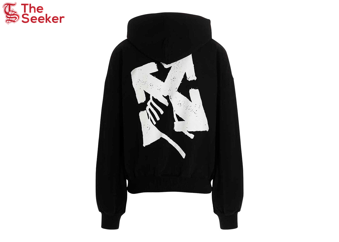 OFF-WHITE Hand Arrow Boxy Hoodie Black/White