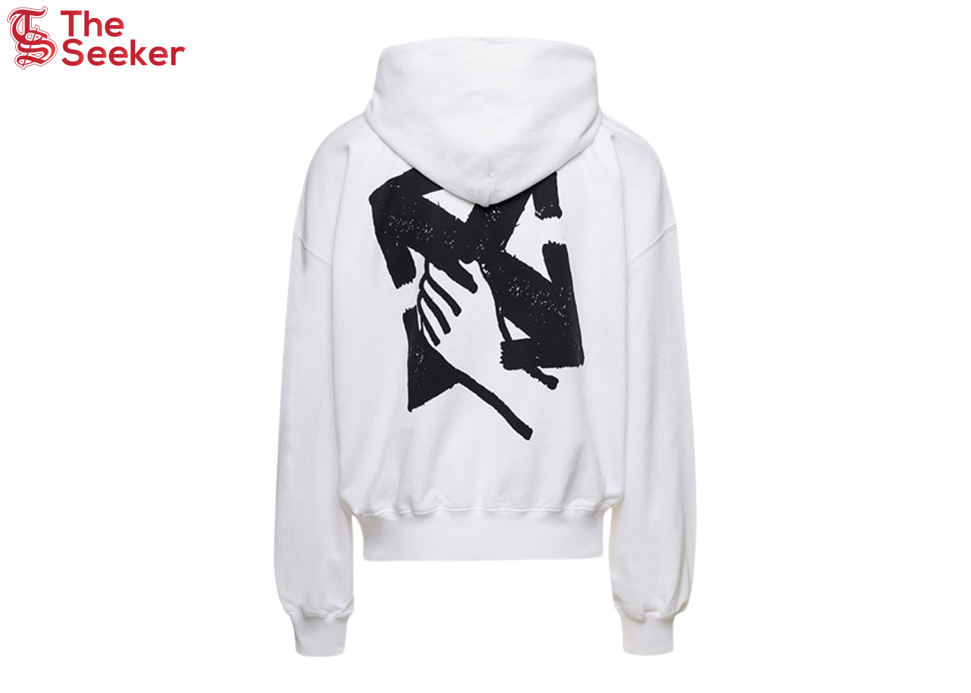 OFF-WHITE Hand Arrow Boxy Hoodie White/Black