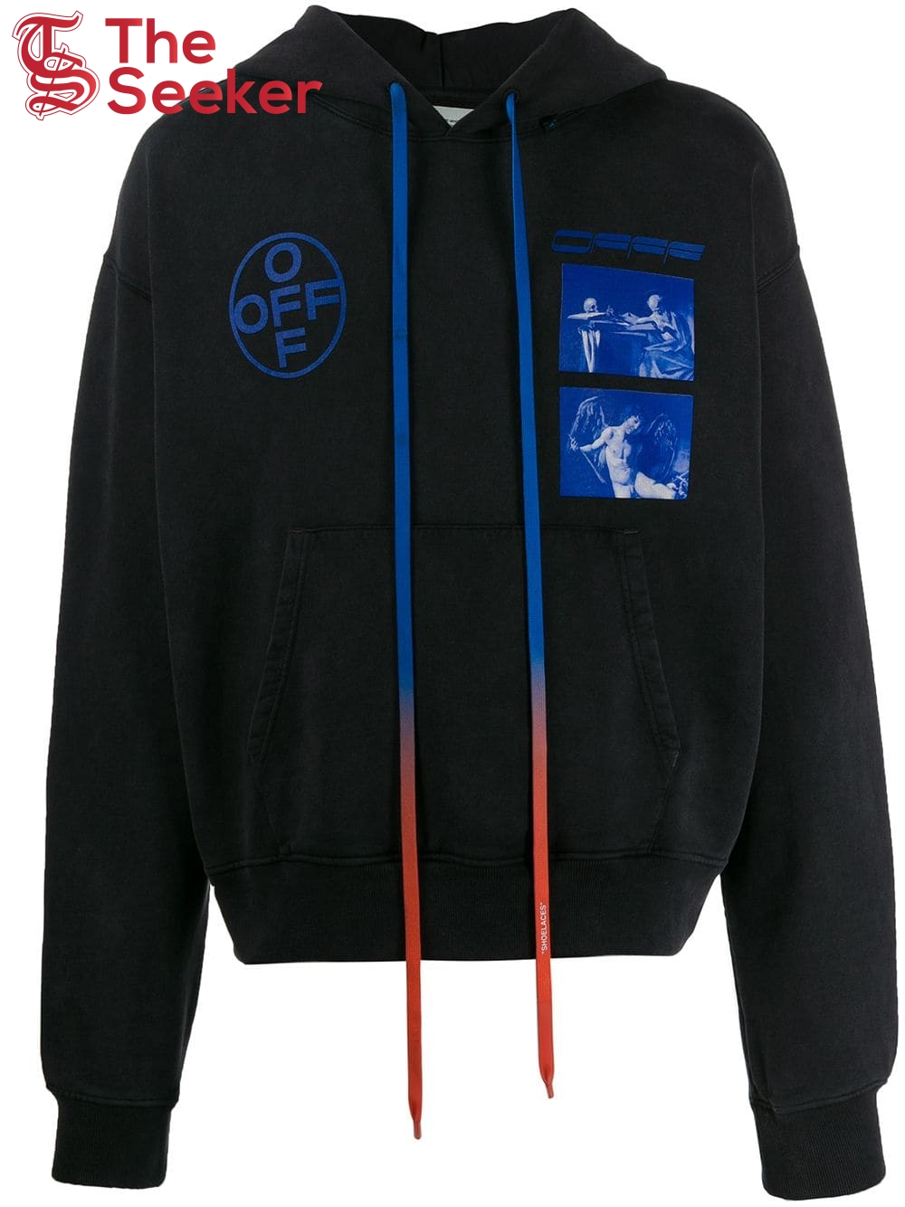 OFF-WHITE Hardcore Caravaggio Hoodie Black/Blue