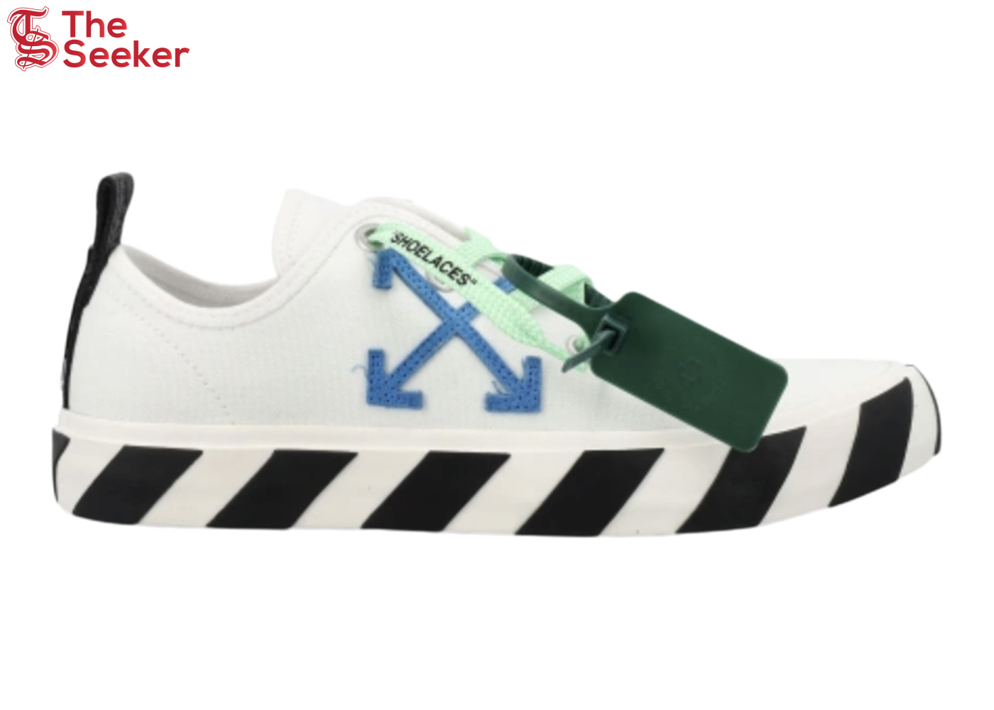 OFF-WHITE Hybrid Low Vulcanized Canvas White Navy Blue