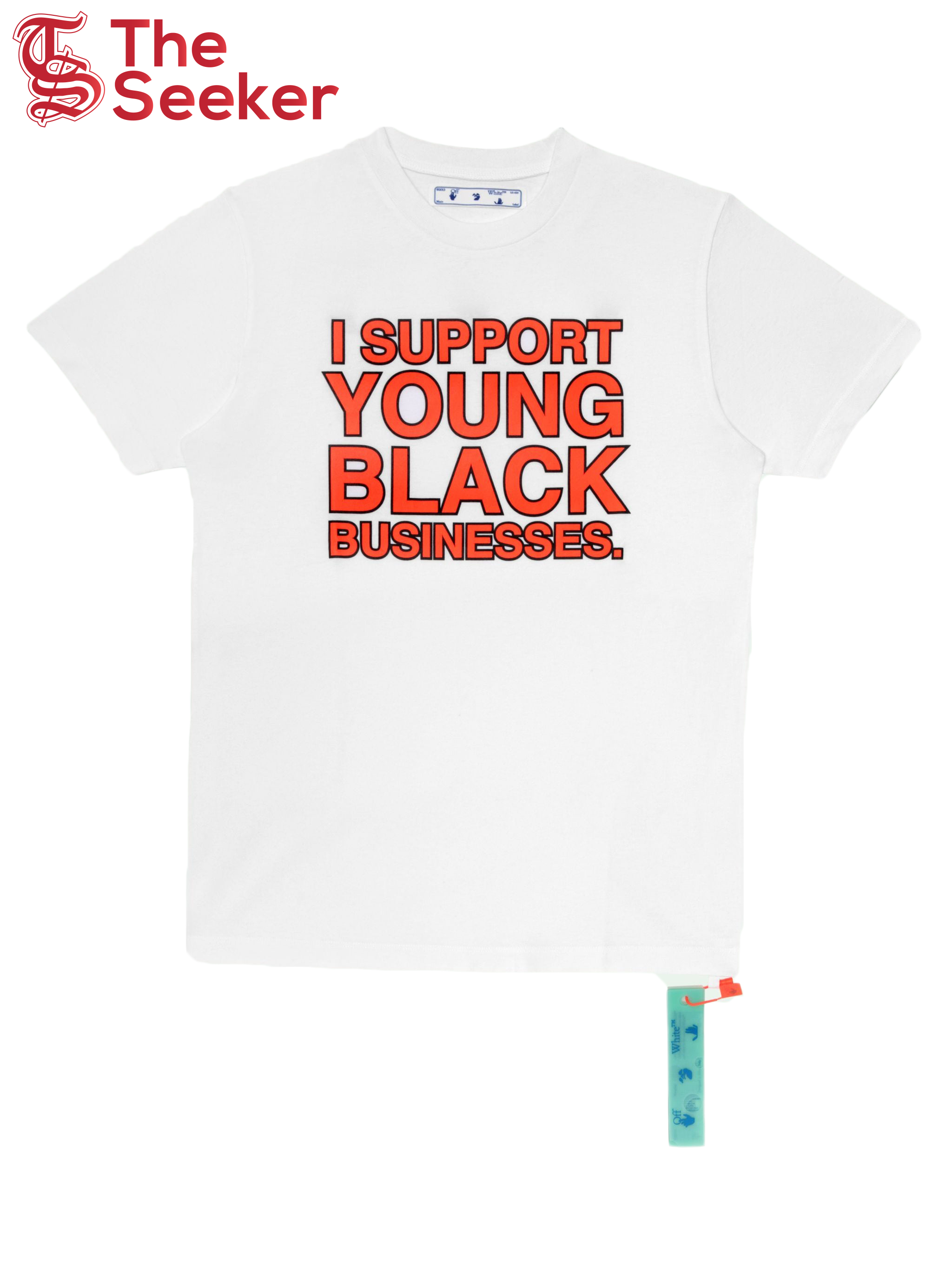 OFF-WHITE "I Support Young Black Business." ISYBB T-Shirt White