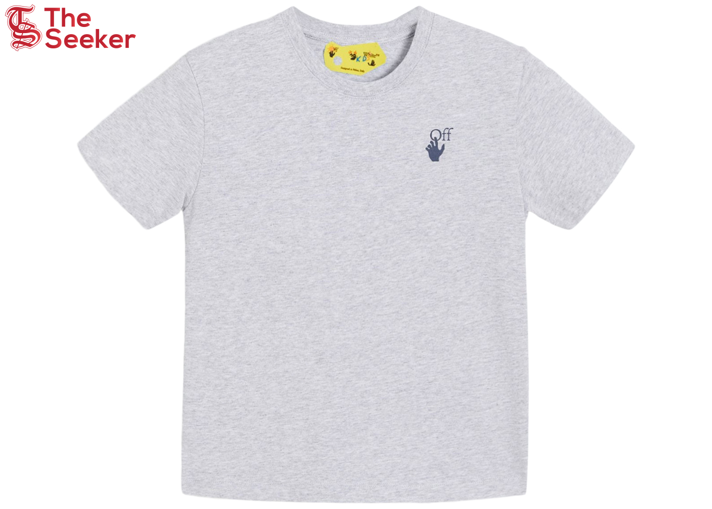 OFF-WHITE Kids Marker S/S T-shirt Grey/Blue