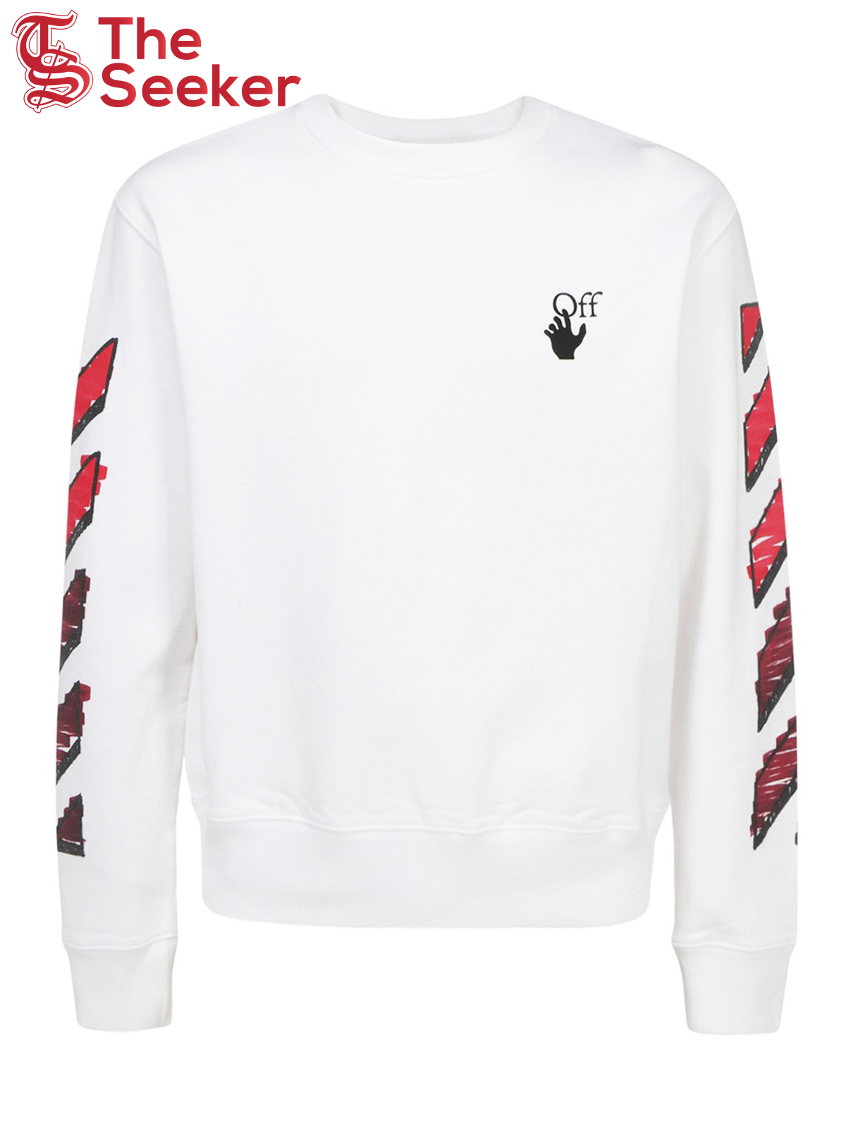 OFF-WHITE Marker Arrows Crewneck White Red