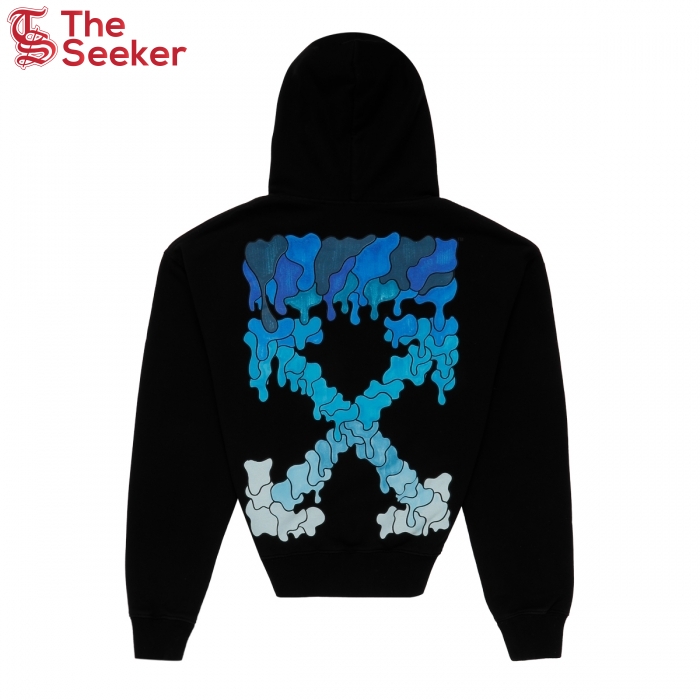 OFF-WHITE Marker Hoodie Black/Blue