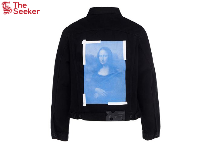 OFF-WHITE Mona Lisa Denim Jacket Black