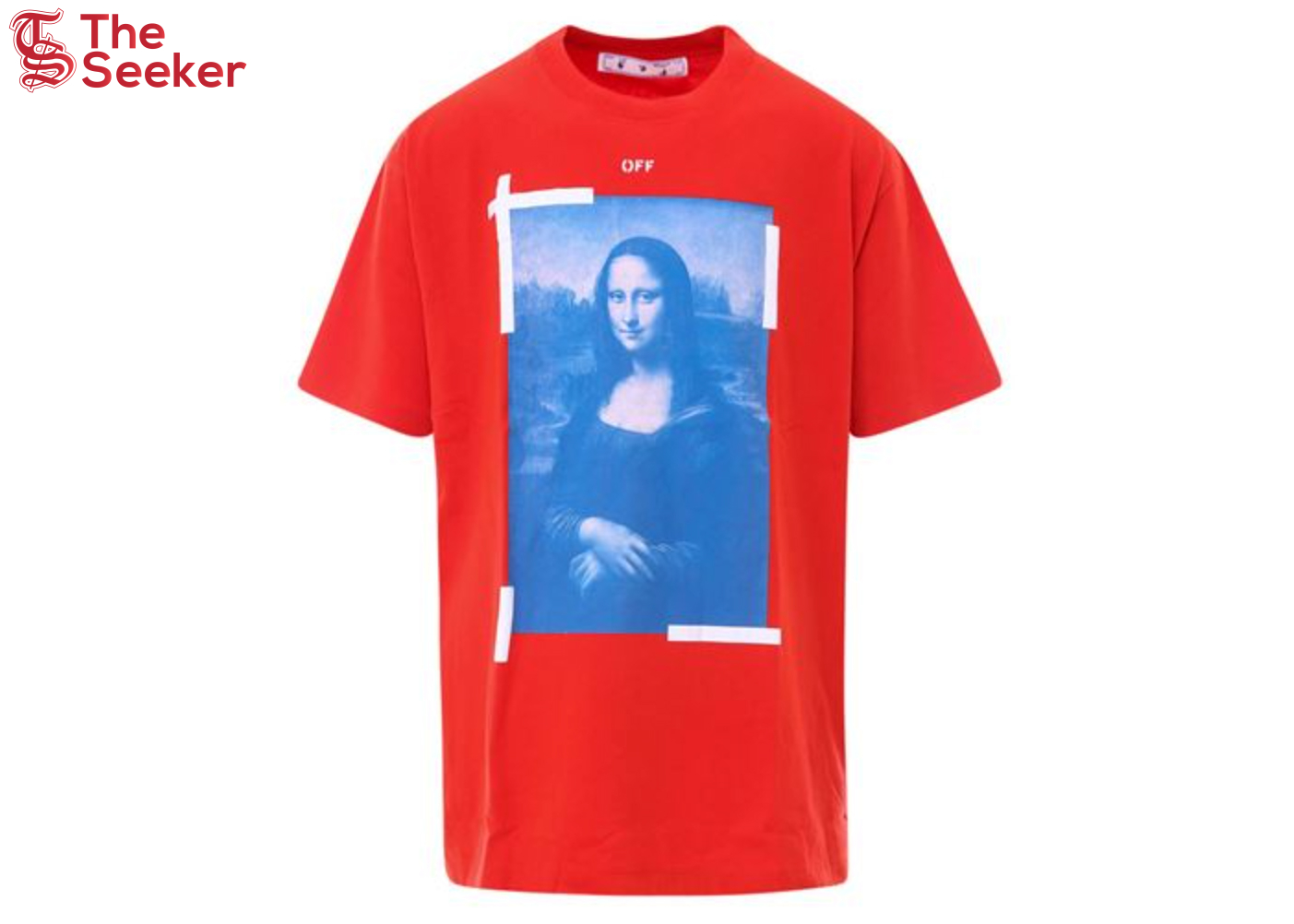 OFF-WHITE Mona Lisa Oversized T-Shirt Red