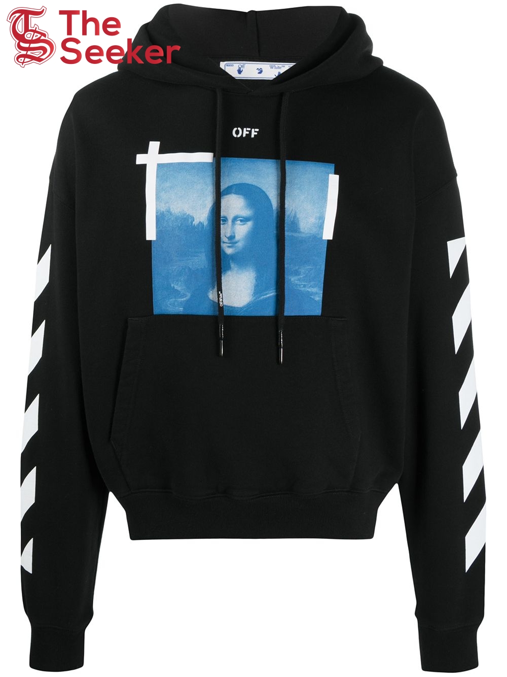 OFF-WHITE Mona Lisa Photograph Hoodie Black