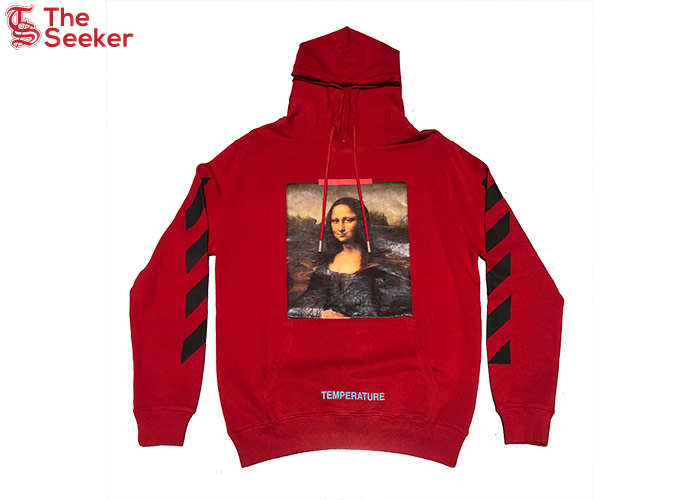 OFF-WHITE Mona Lisa Temperature Hoodie Red