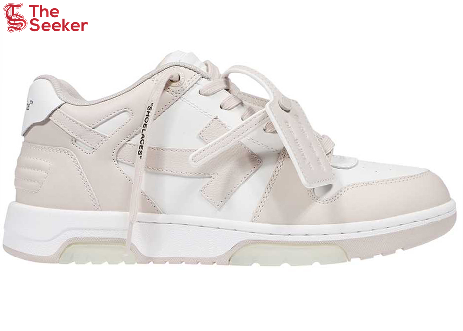 Off-White Out Of Office Calf Leather White Beige