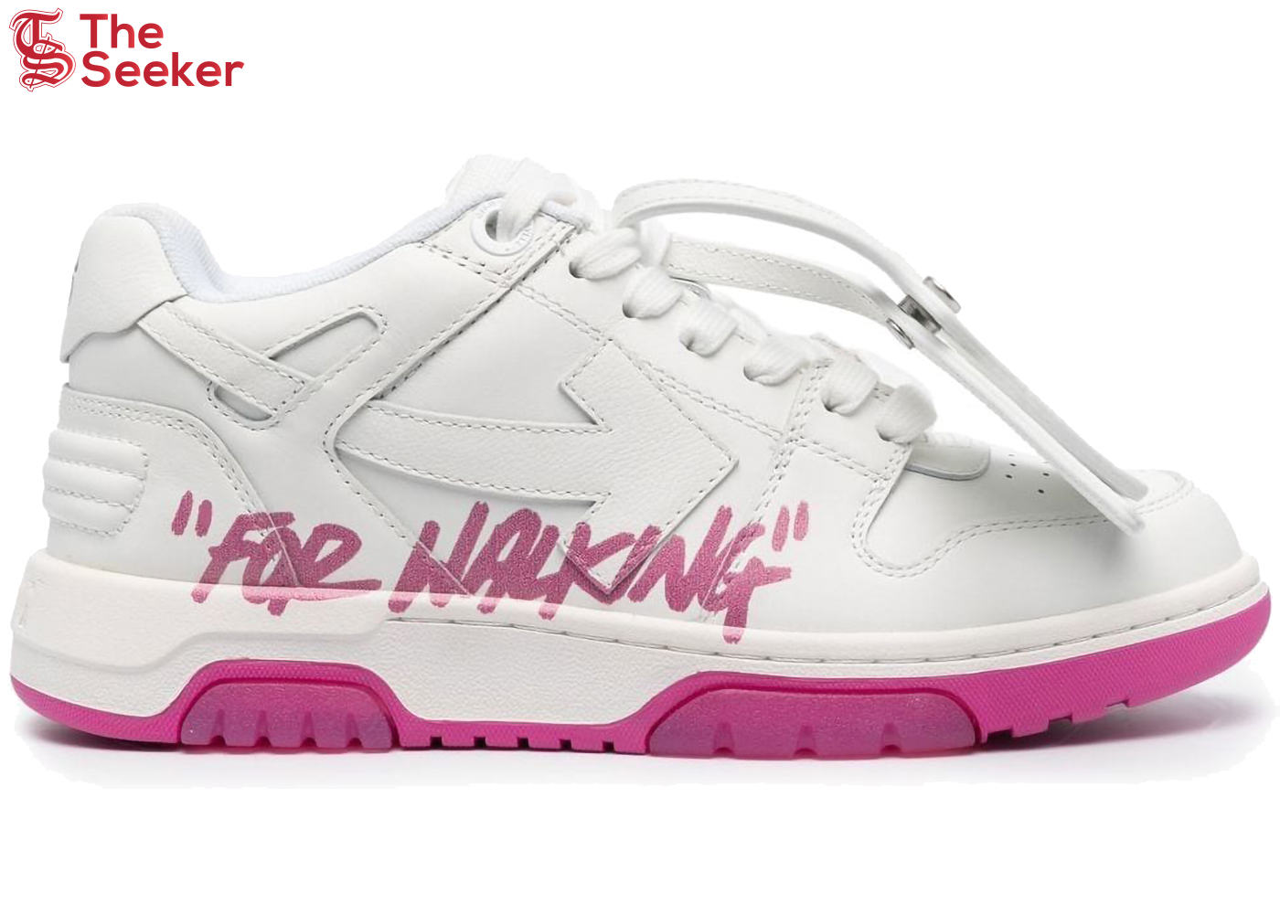 OFF-WHITE Out Of Office Low Tops (W) For Walking Fuschia