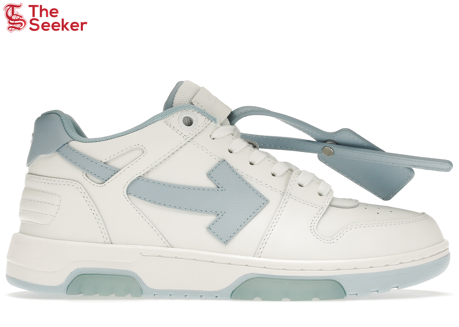 OFF-WHITE Out Of Office OOO 30 MM Low Tops White Light Blue