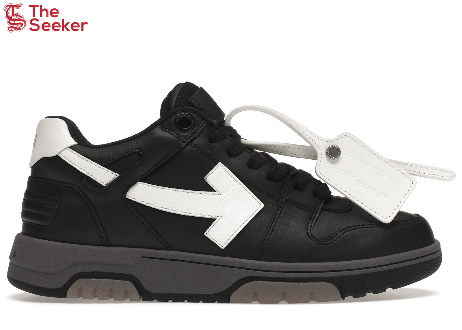 OFF-WHITE Out Of Office OOO Low Tops Black Gray White FW21