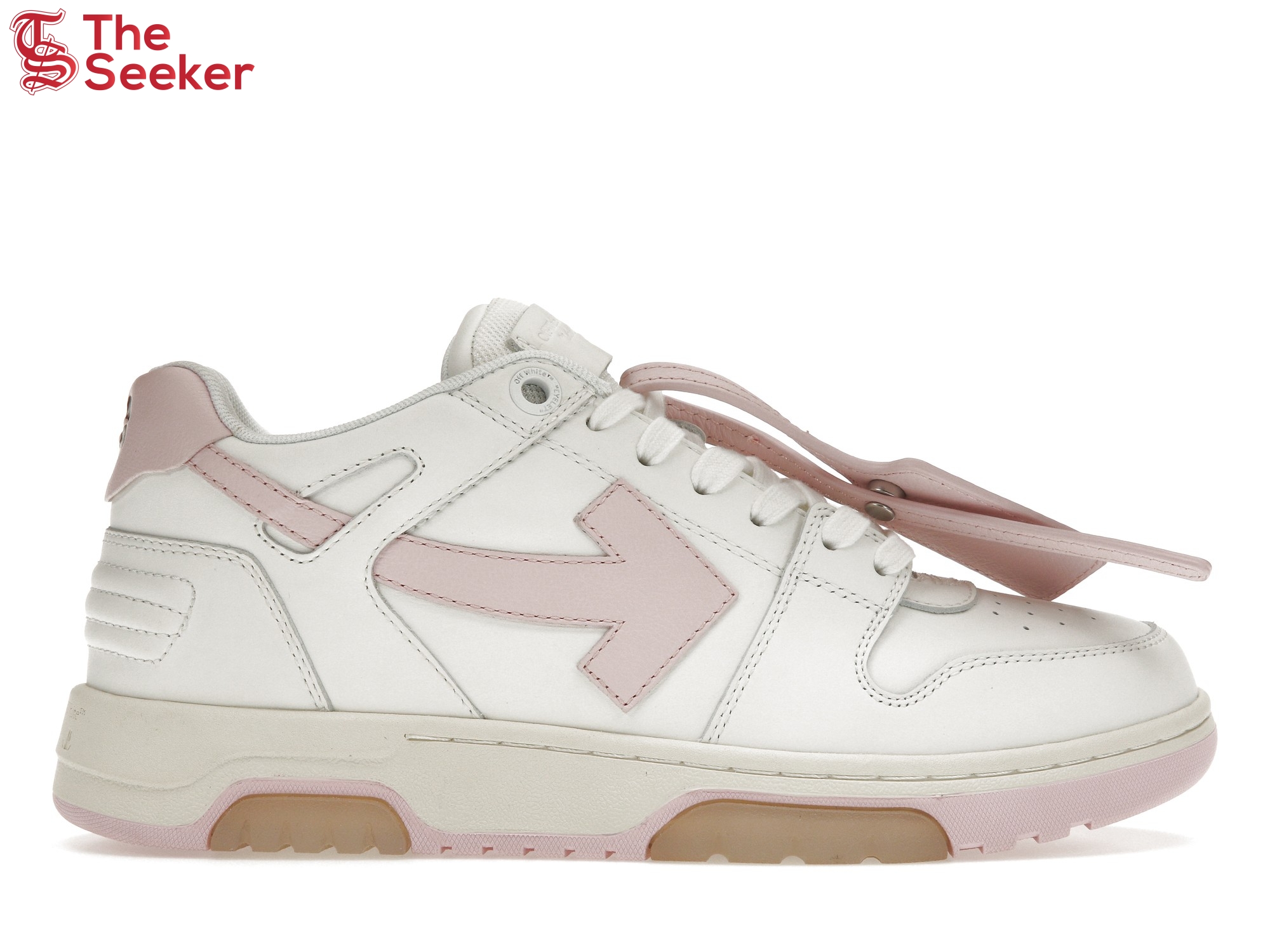 OFF-WHITE Out Of Office OOO Low Tops White Light Pink (Women's)