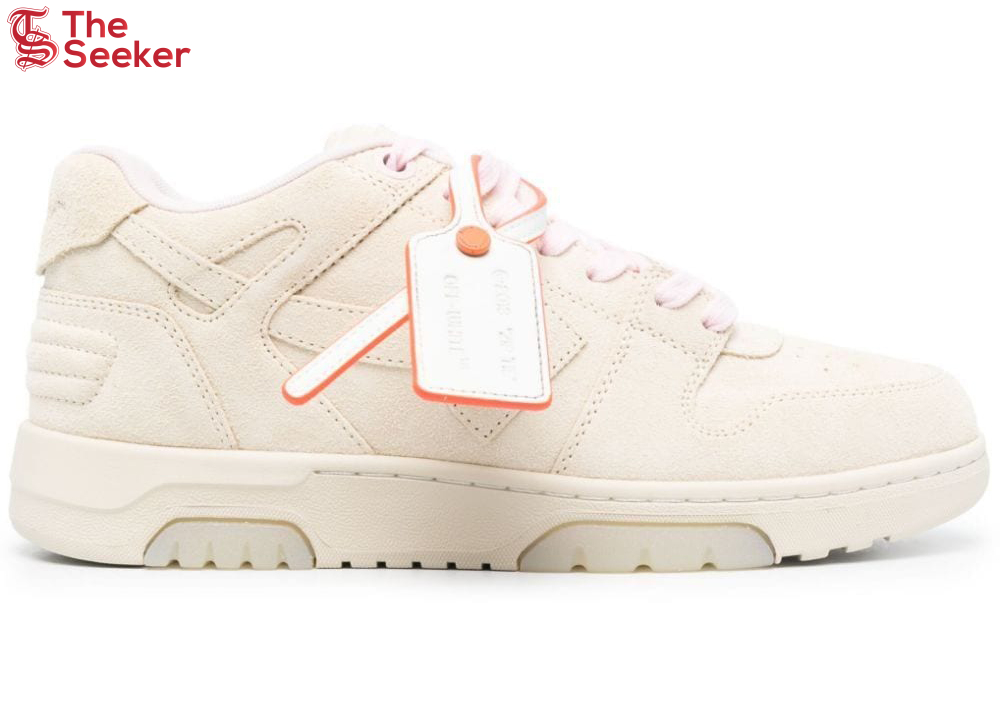 Off-White Out Of Office Suede Beige Pink