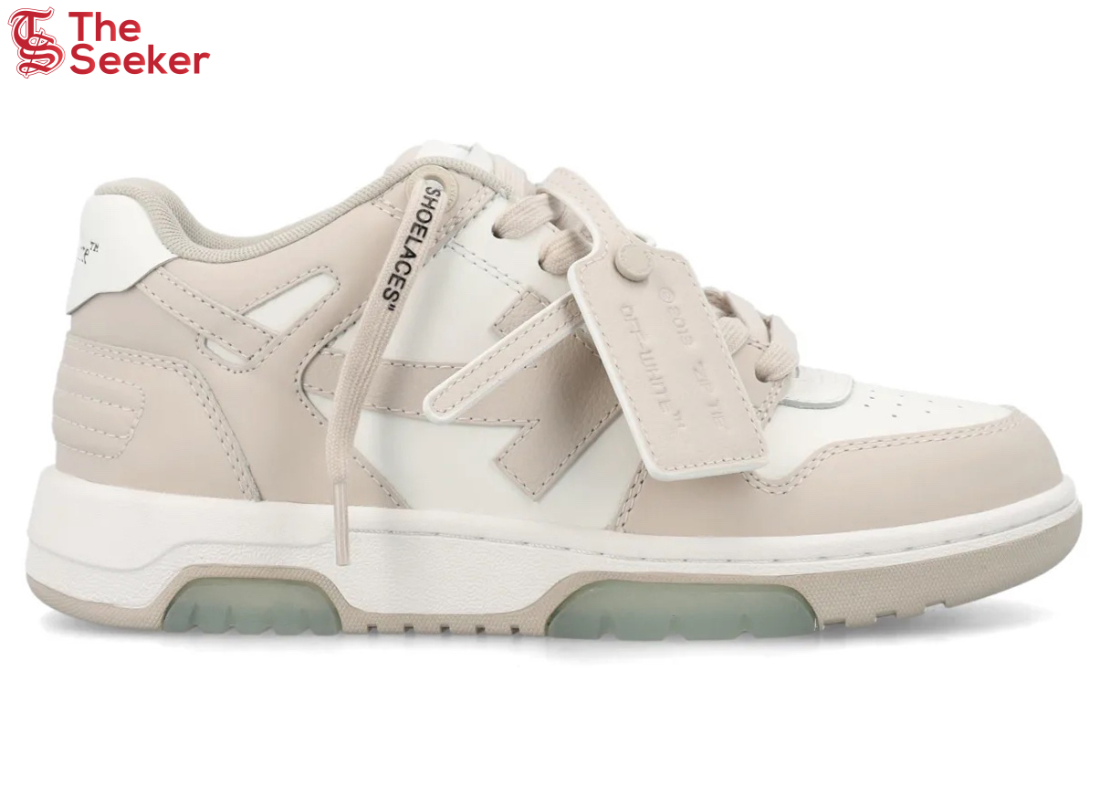 Off-White Out Off Office Calf Leather White Beige (Women's)