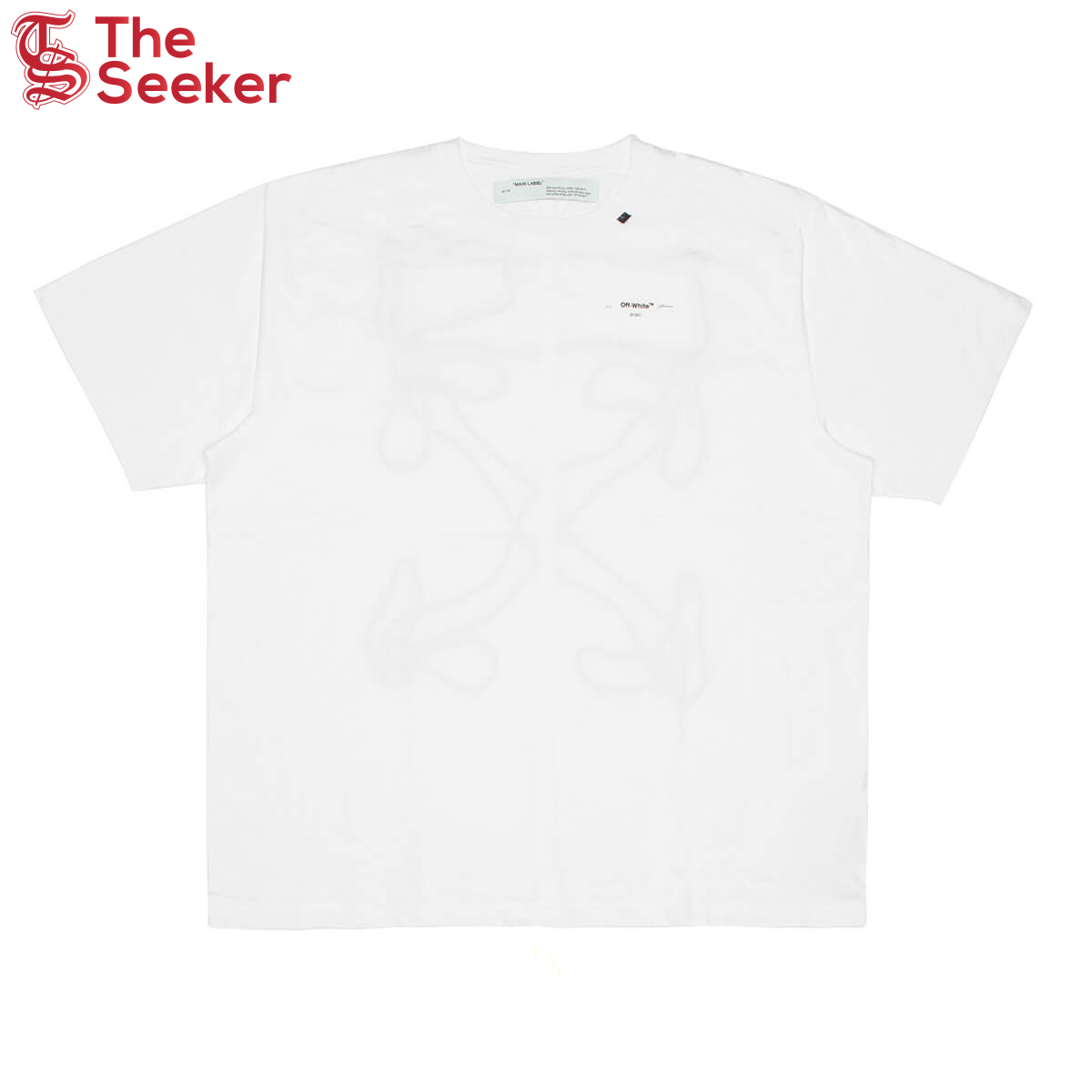 OFF-WHITE Oversized Abstract Arrows Embroidered T-Shirt White/Black