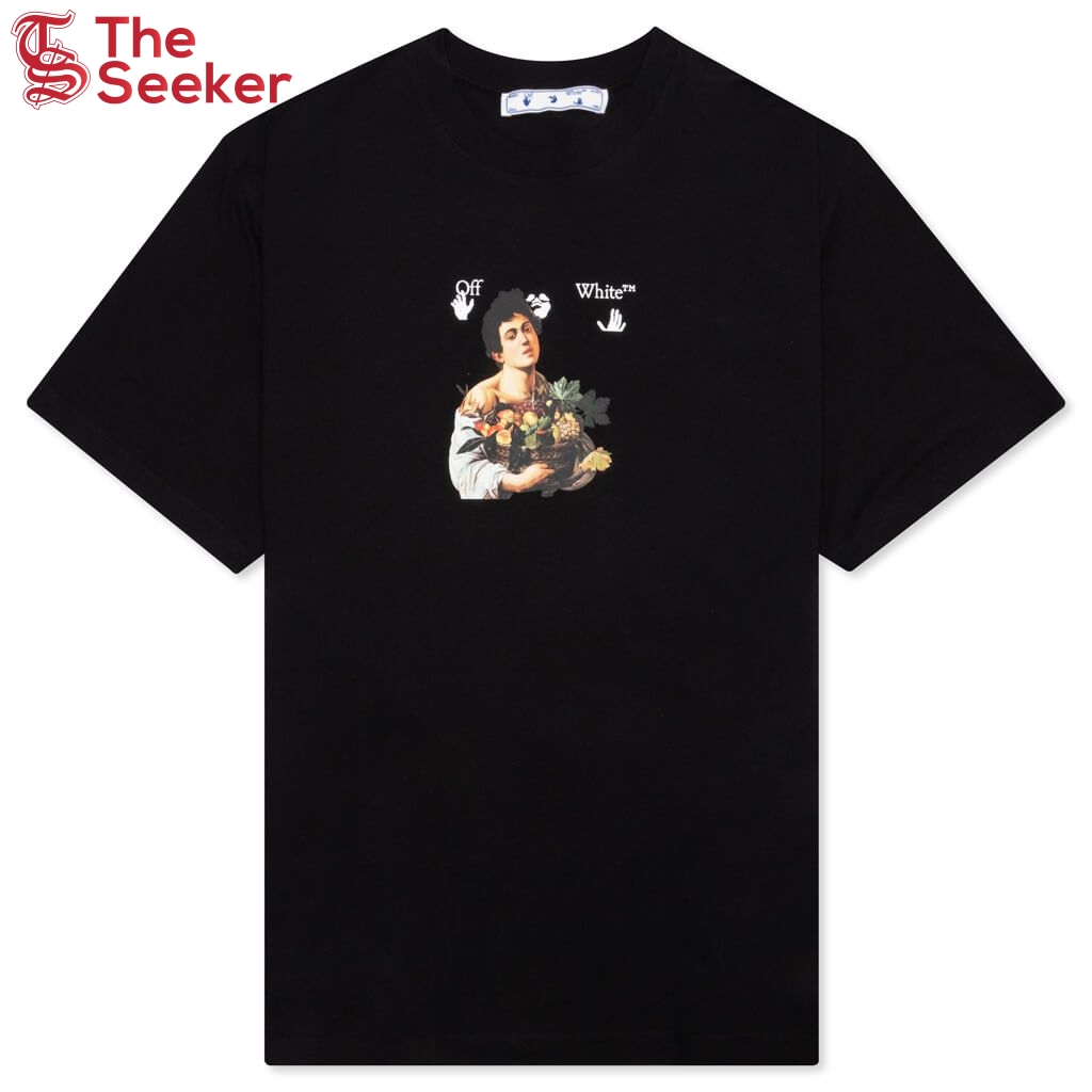 OFF-WHITE Oversized Caravaggio Boy T-shirt Black