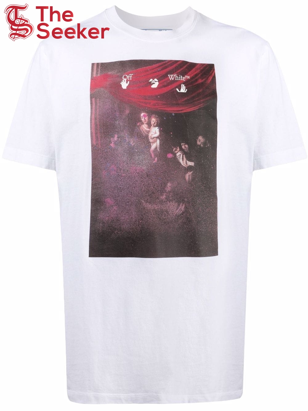 OFF-WHITE Regular Fit Caravaggio Painting T-shirt White