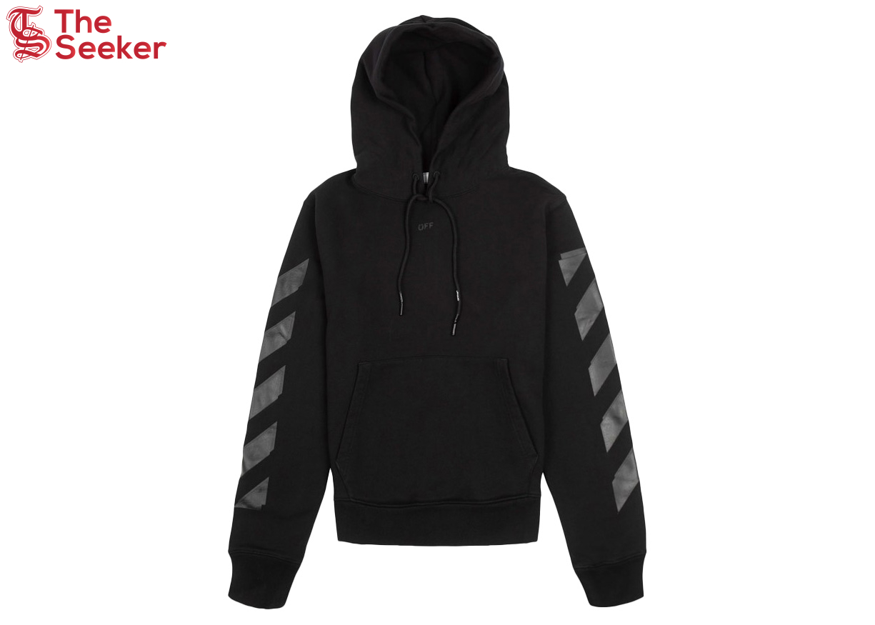 OFF-WHITE Rubber Arrows Skate Slim Hoodie Black