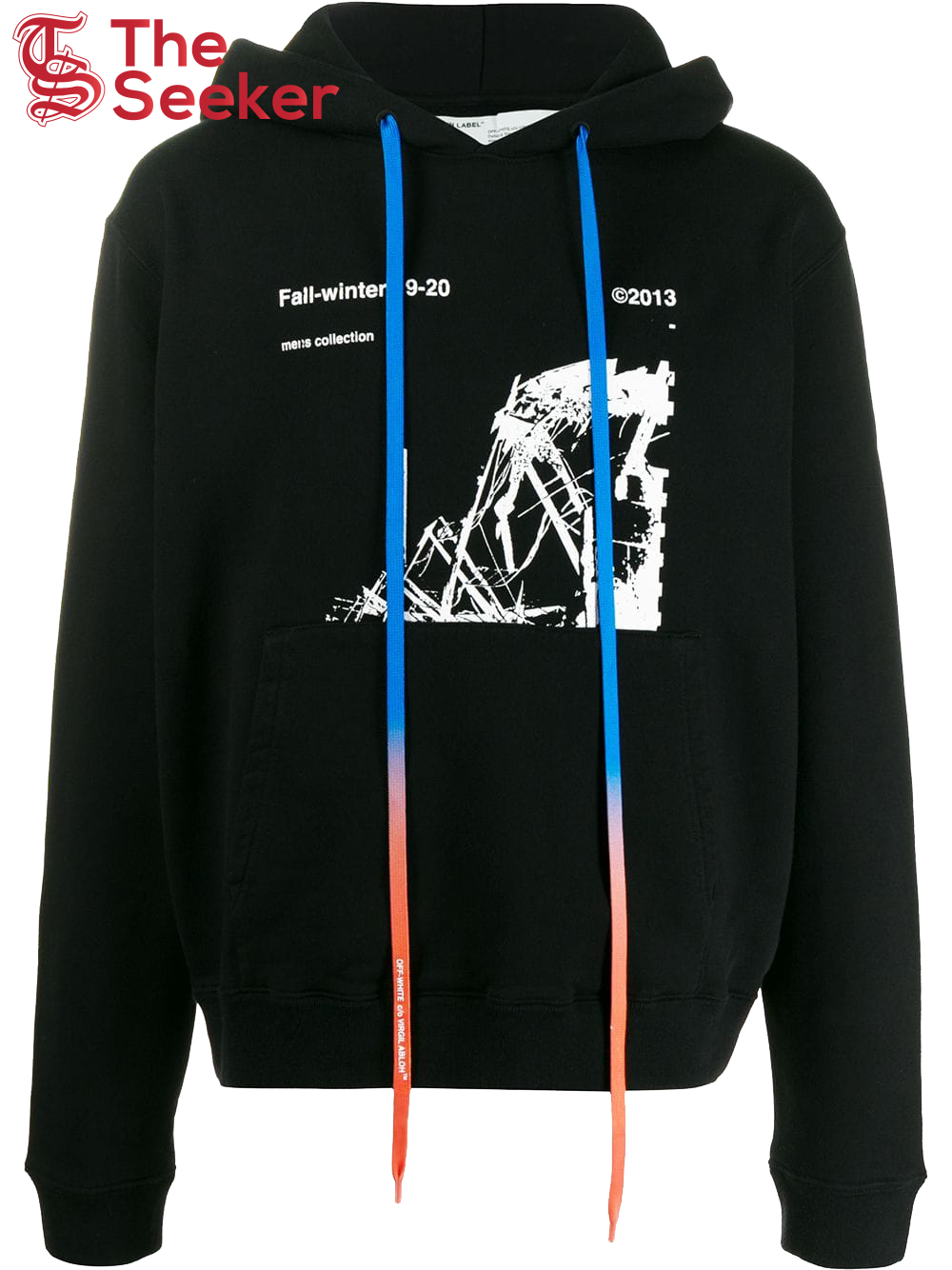 OFF-WHITE Ruined Factory Hoodie Black/White/Green