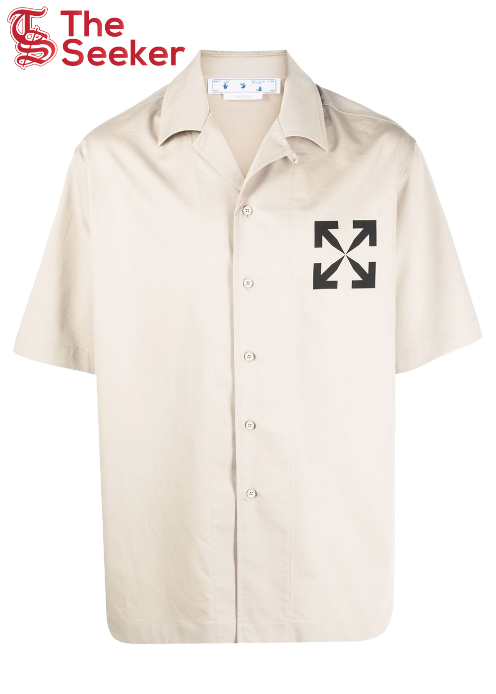 OFF-WHITE Single Arrow Holiday Shirt Sand Beige