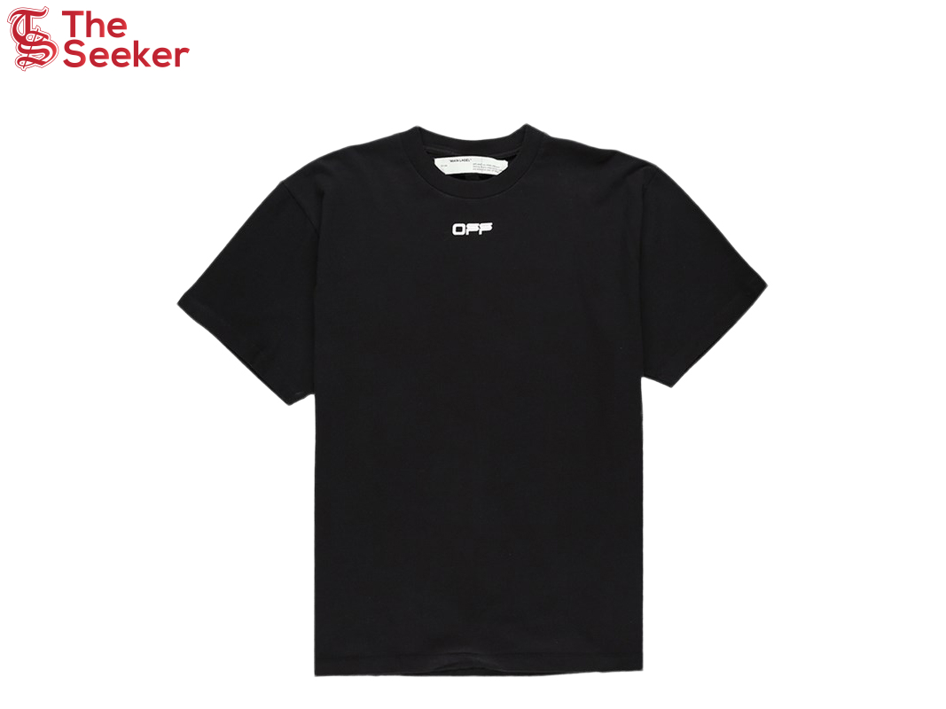 OFF-WHITE Slim Fit Airport Tape T-Shirt Black