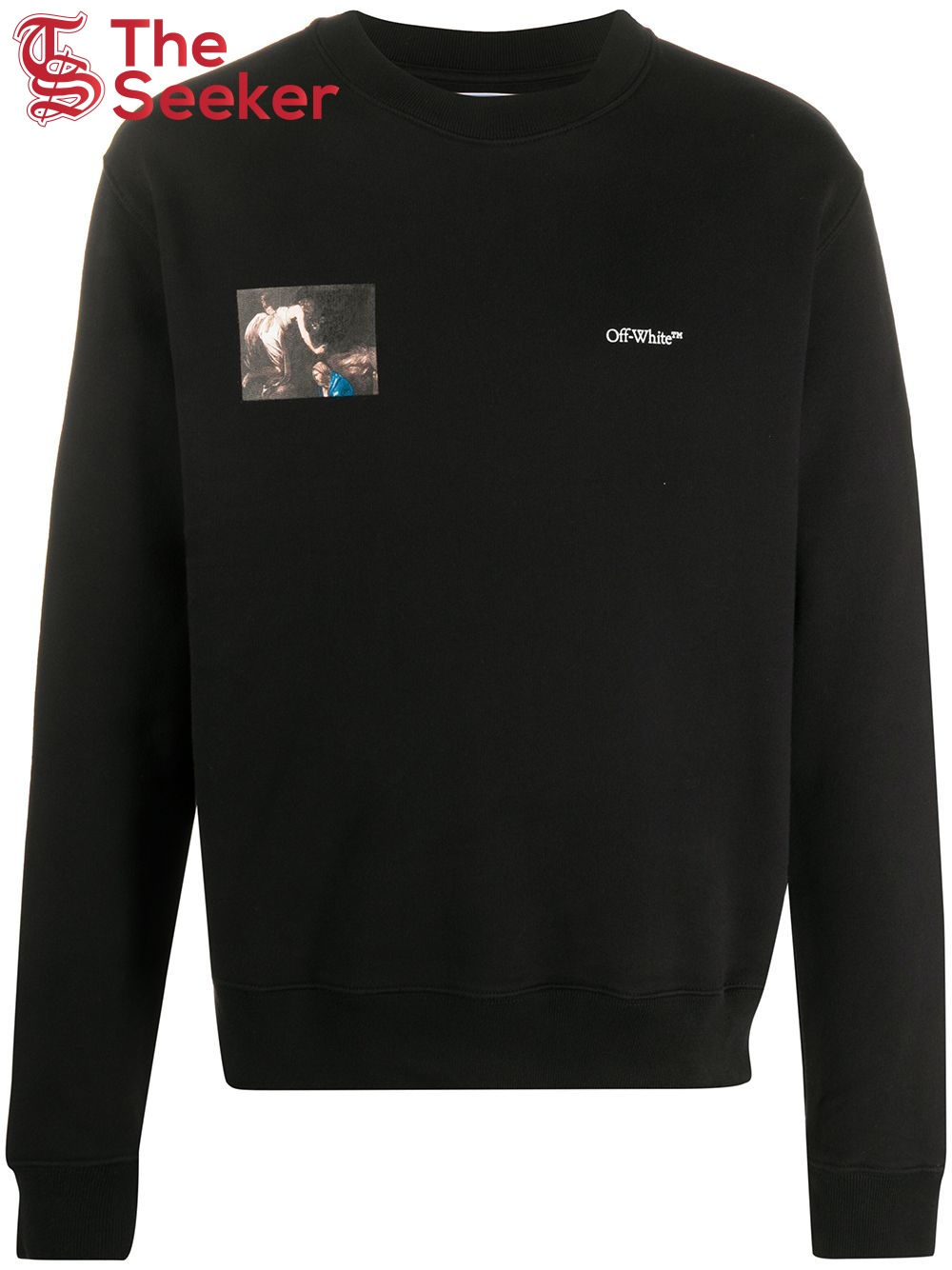 OFF-WHITE Slim Fit Caravaggio Angel Sweatshirt Black/Black