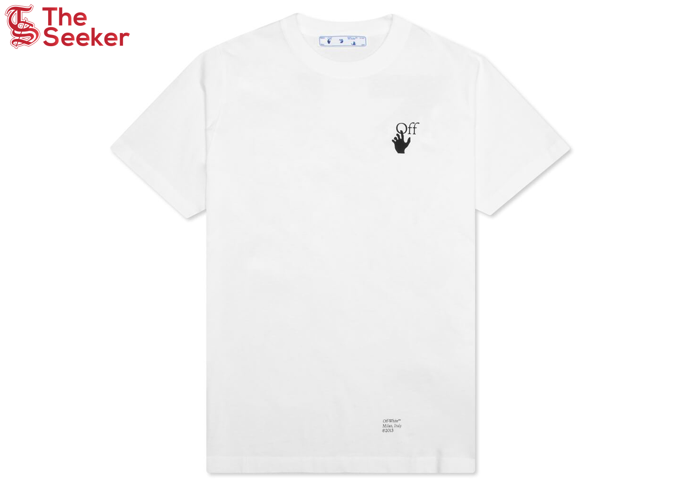 OFF-WHITE Slim Fit Caravaggio Saint Jerome Writing Arrows T-Shirt White