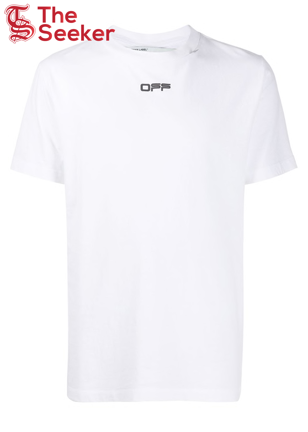 OFF-WHITE Slim Fit Caravaggio Square T-Shirt White Black