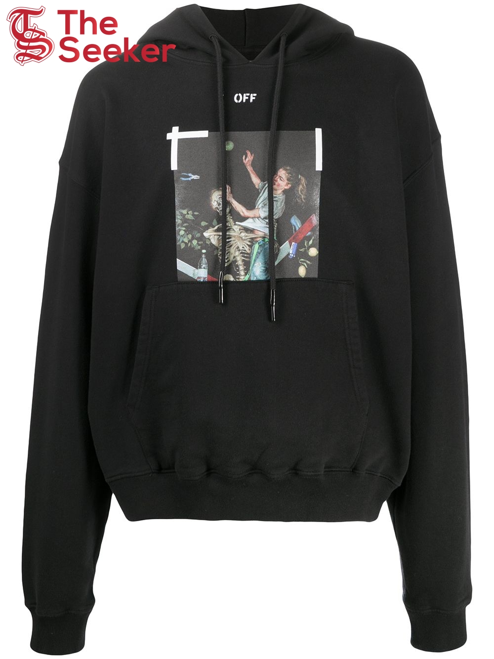 OFF-WHITE Slim Fit Pascal Hoodie Black/White