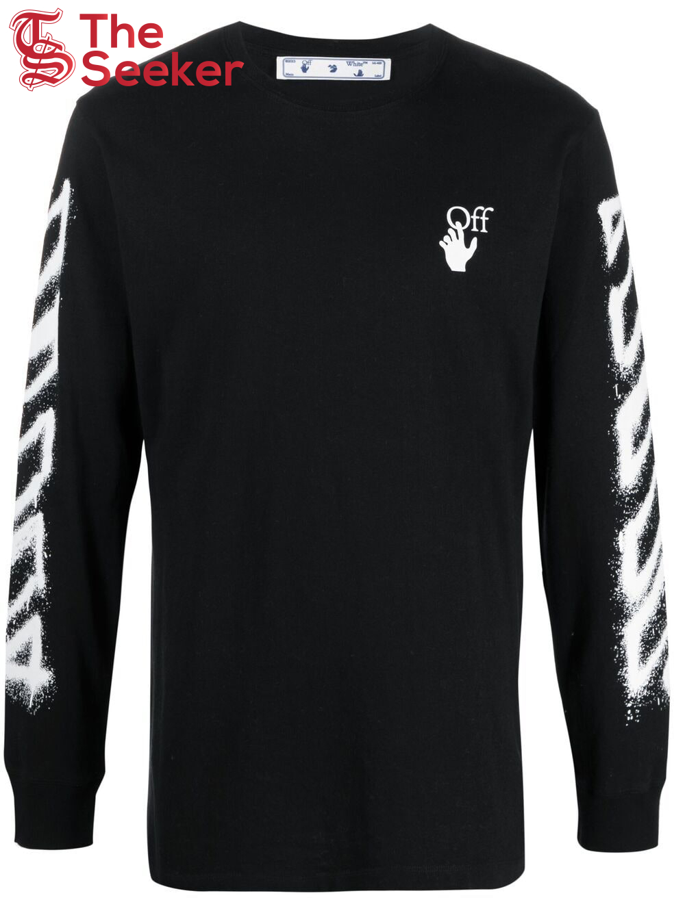 OFF-WHITE Spray Marker Arrows Long Sleeve T-shirt Black White