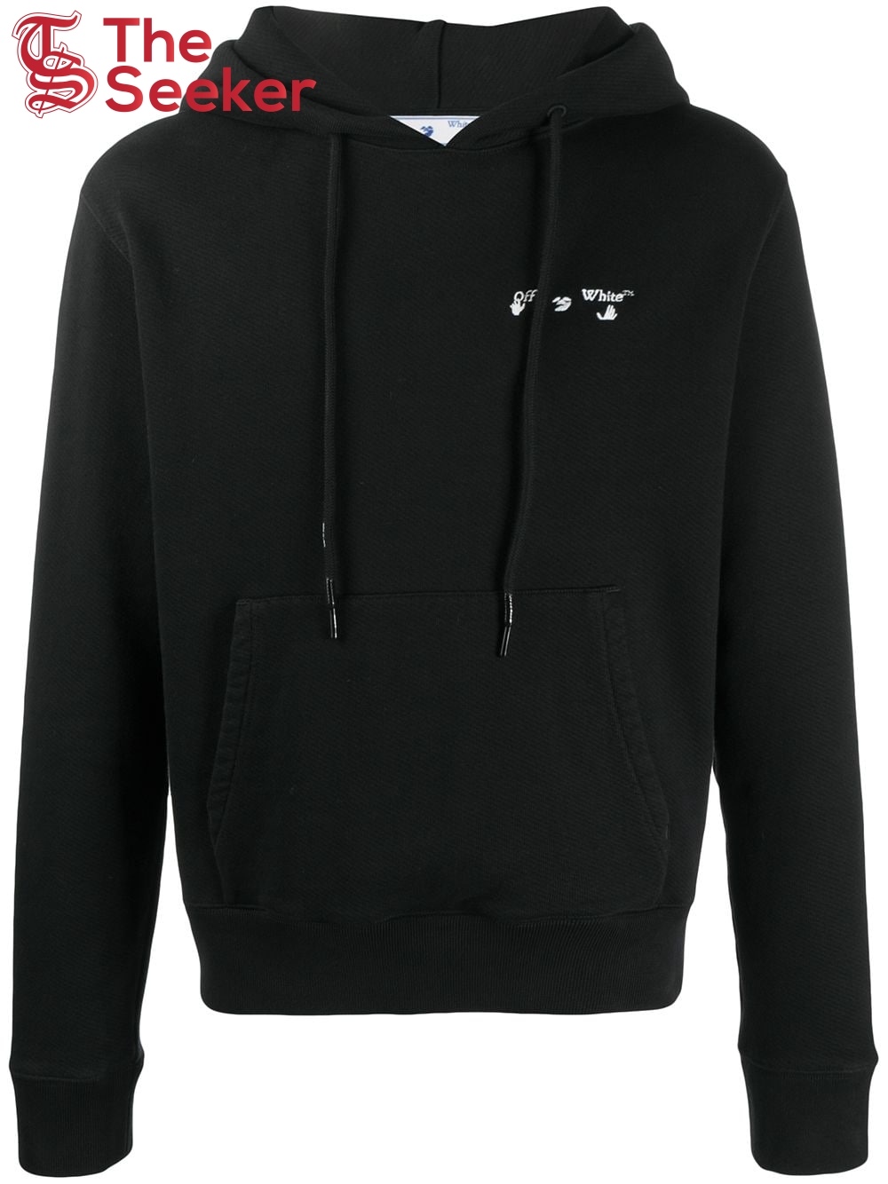 OFF-WHITE Swimming Man Logo Hoodie Black