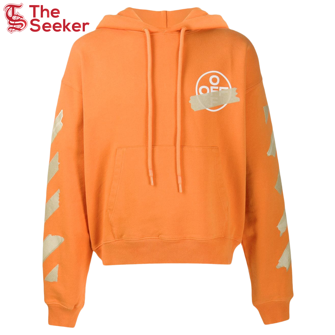 OFF-WHITE Tape Diag Arrows Hoodie Orange/Beige