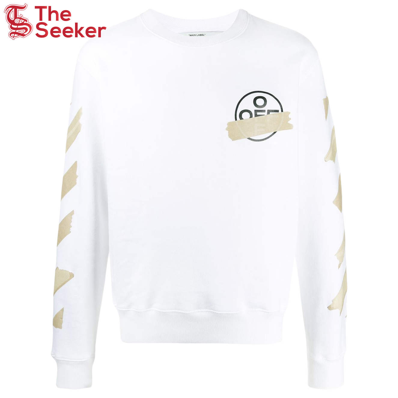 OFF-WHITE Tape Diag Arrows Sweatshirt White/Beige