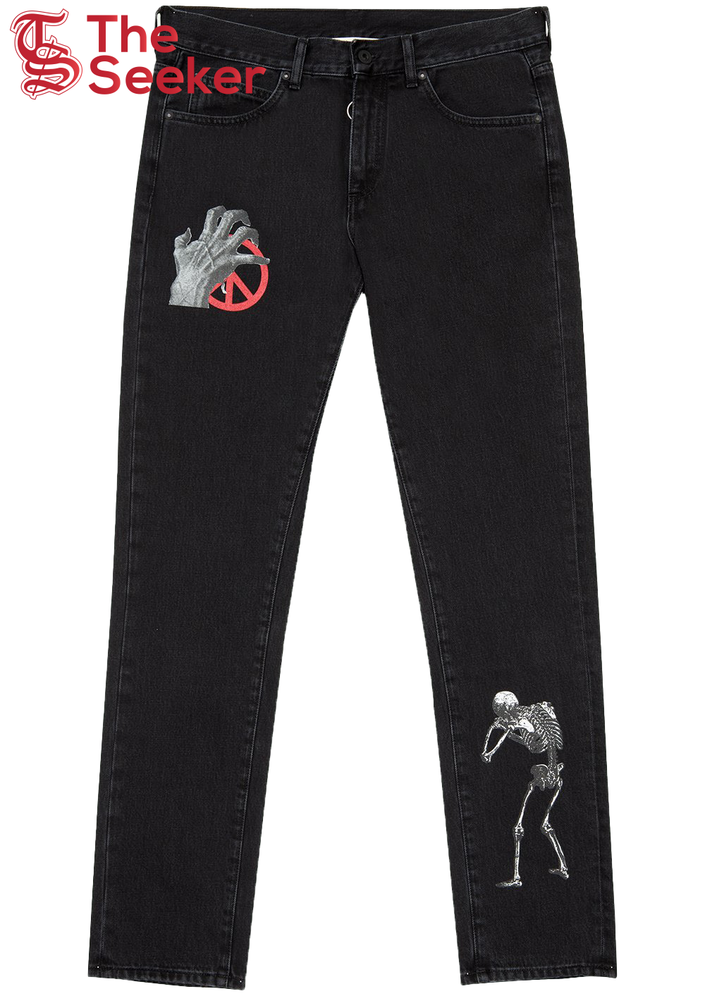 OFF-WHITE Undercover Slim 5 Pocket Denim Pants Black/Multicolor