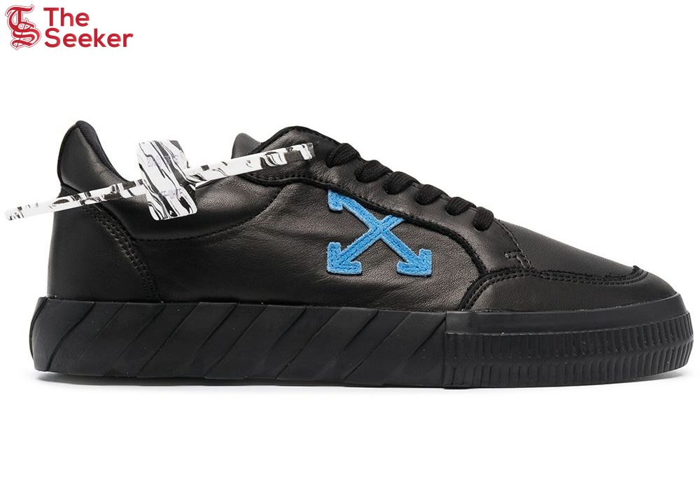 OFF-WHITE Vulc Low Black/Blue Leather SS21