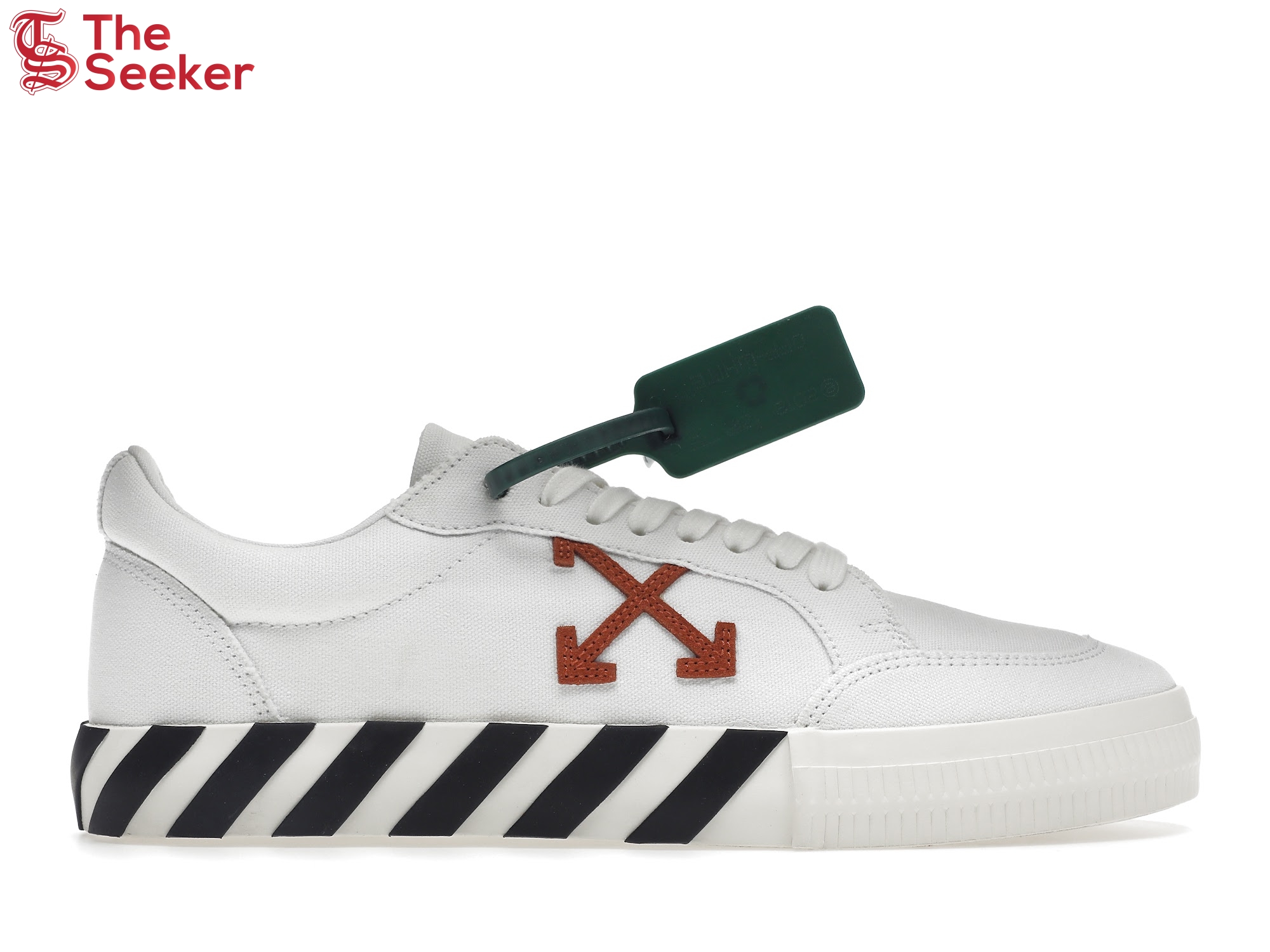 OFF-WHITE Vulc Low Canvas White Red Arrow Black