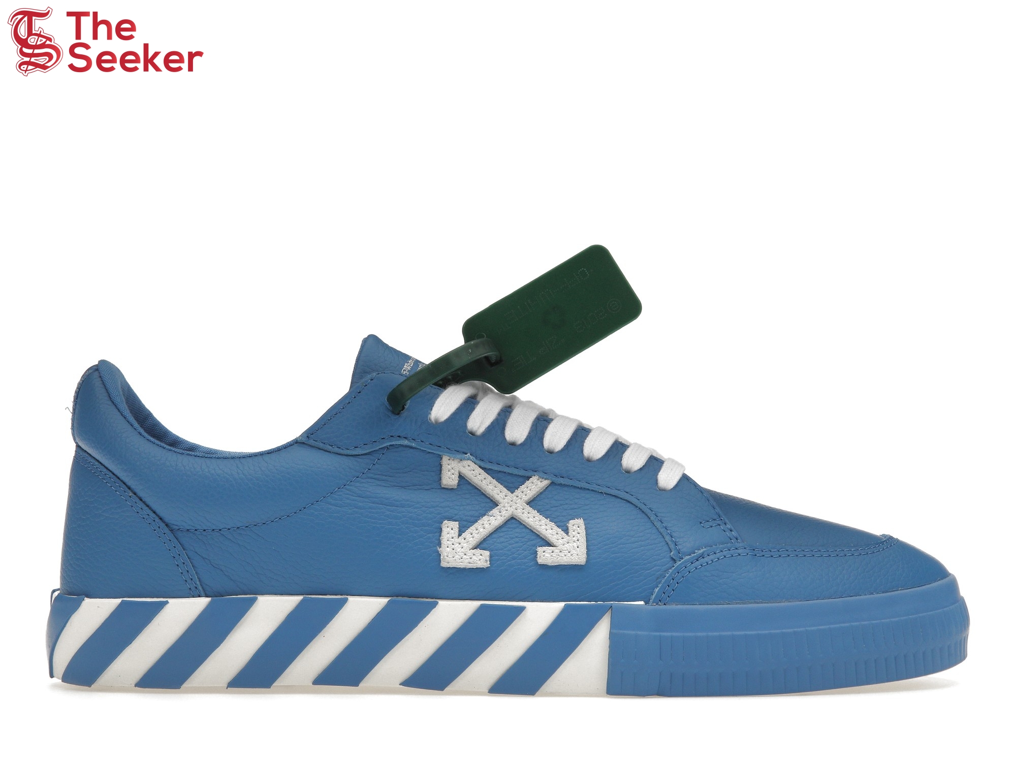 OFF-WHITE Vulc Low Leather Blue White
