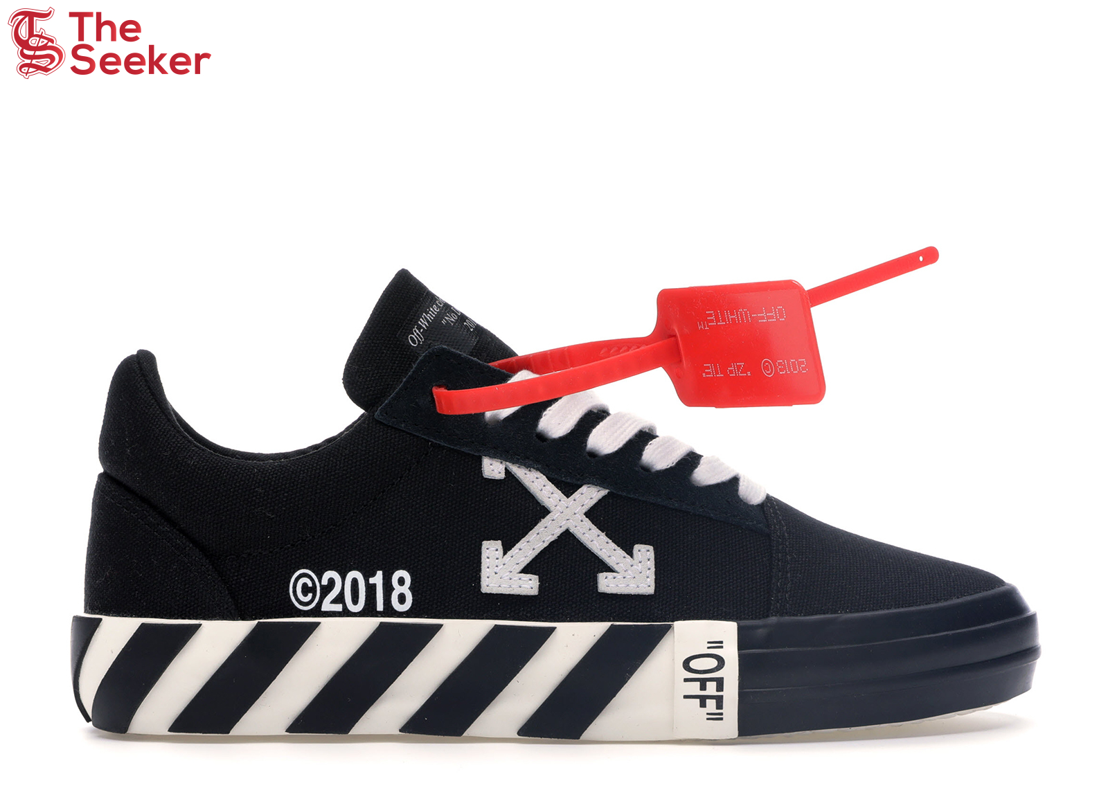 OFF-WHITE Vulc Low Updated Stripes Black (Women's)