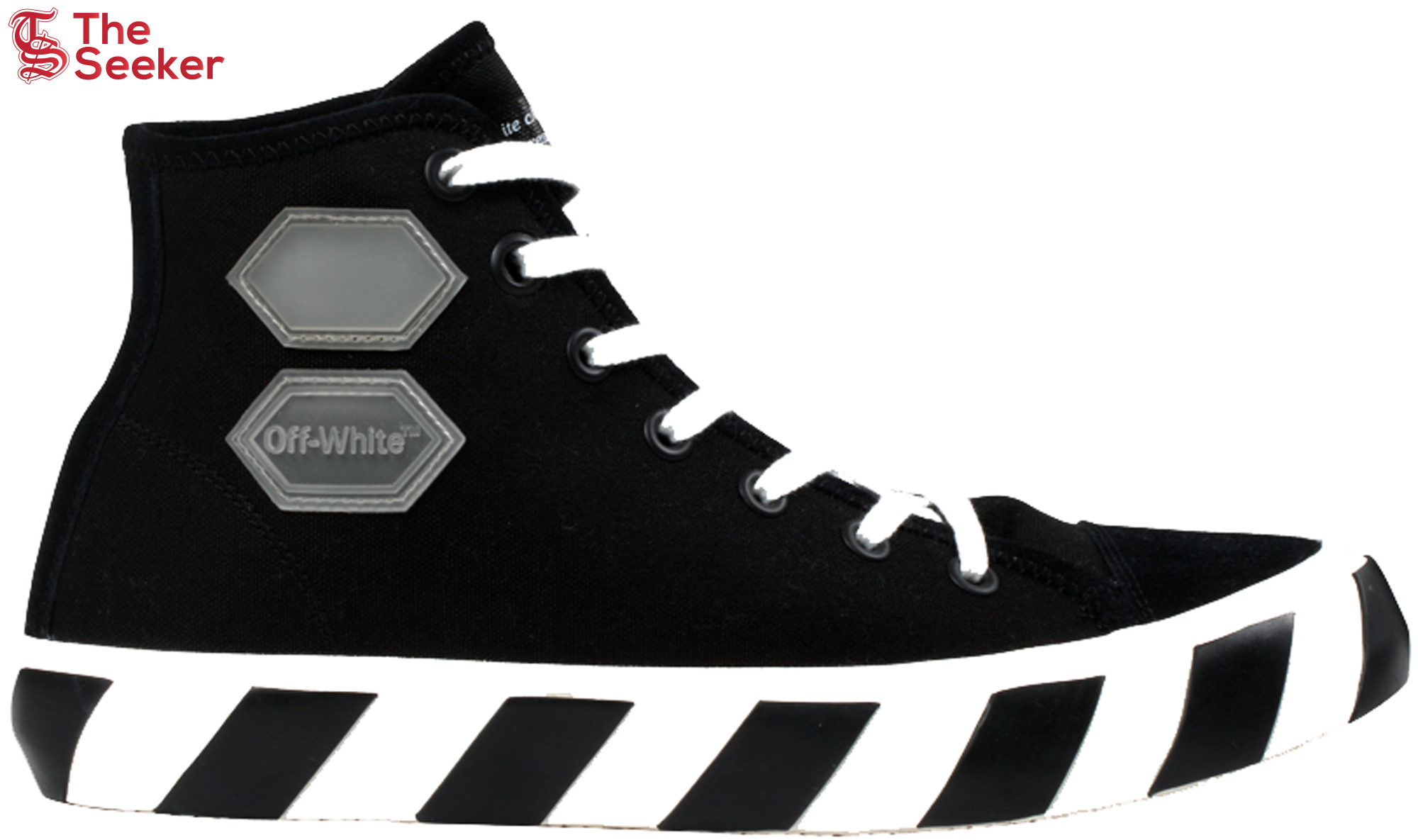 OFF-WHITE Vulcanized Hi Black Striped