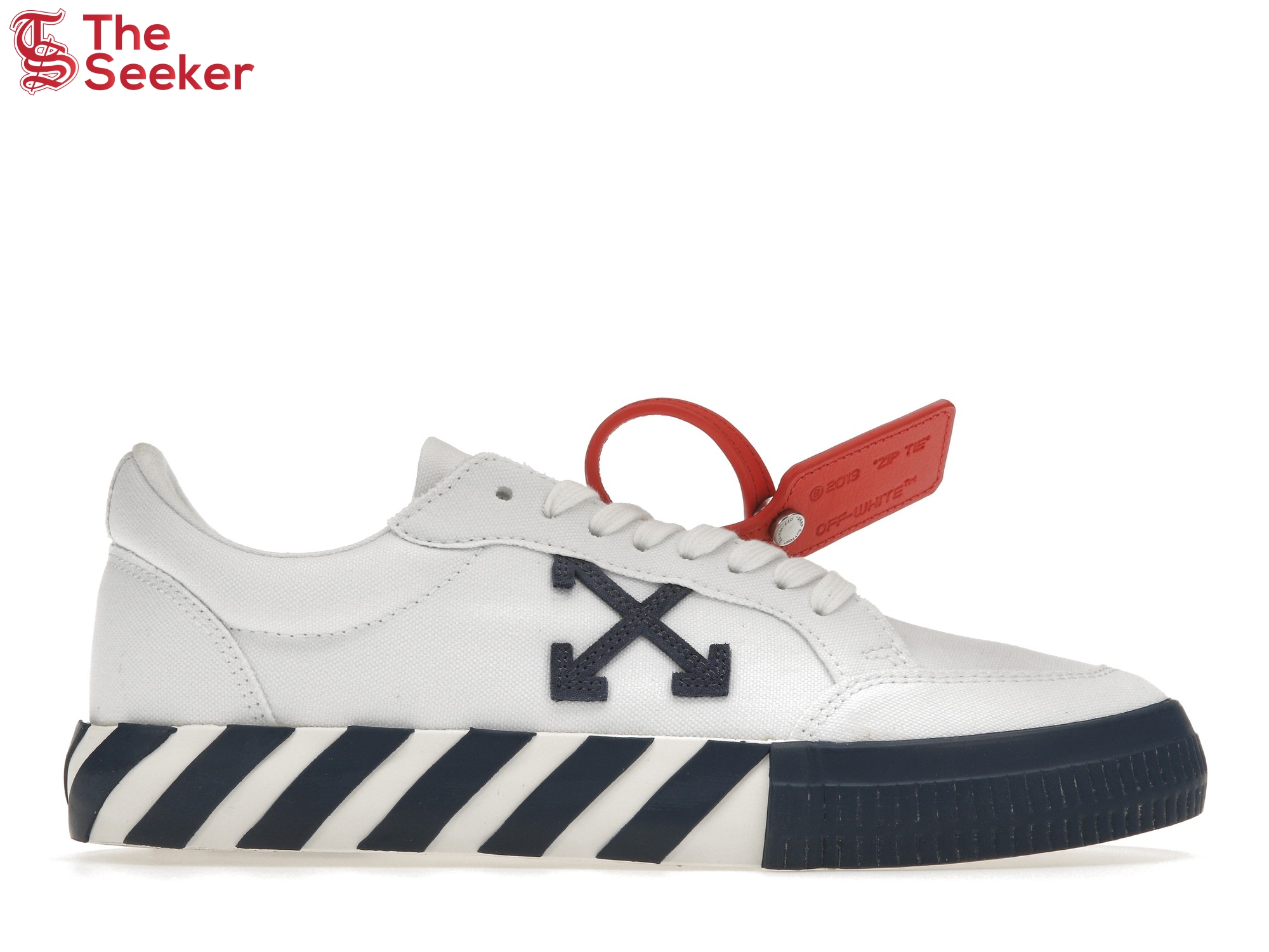 OFF-WHITE Vulcanized Low White Blue Canvas