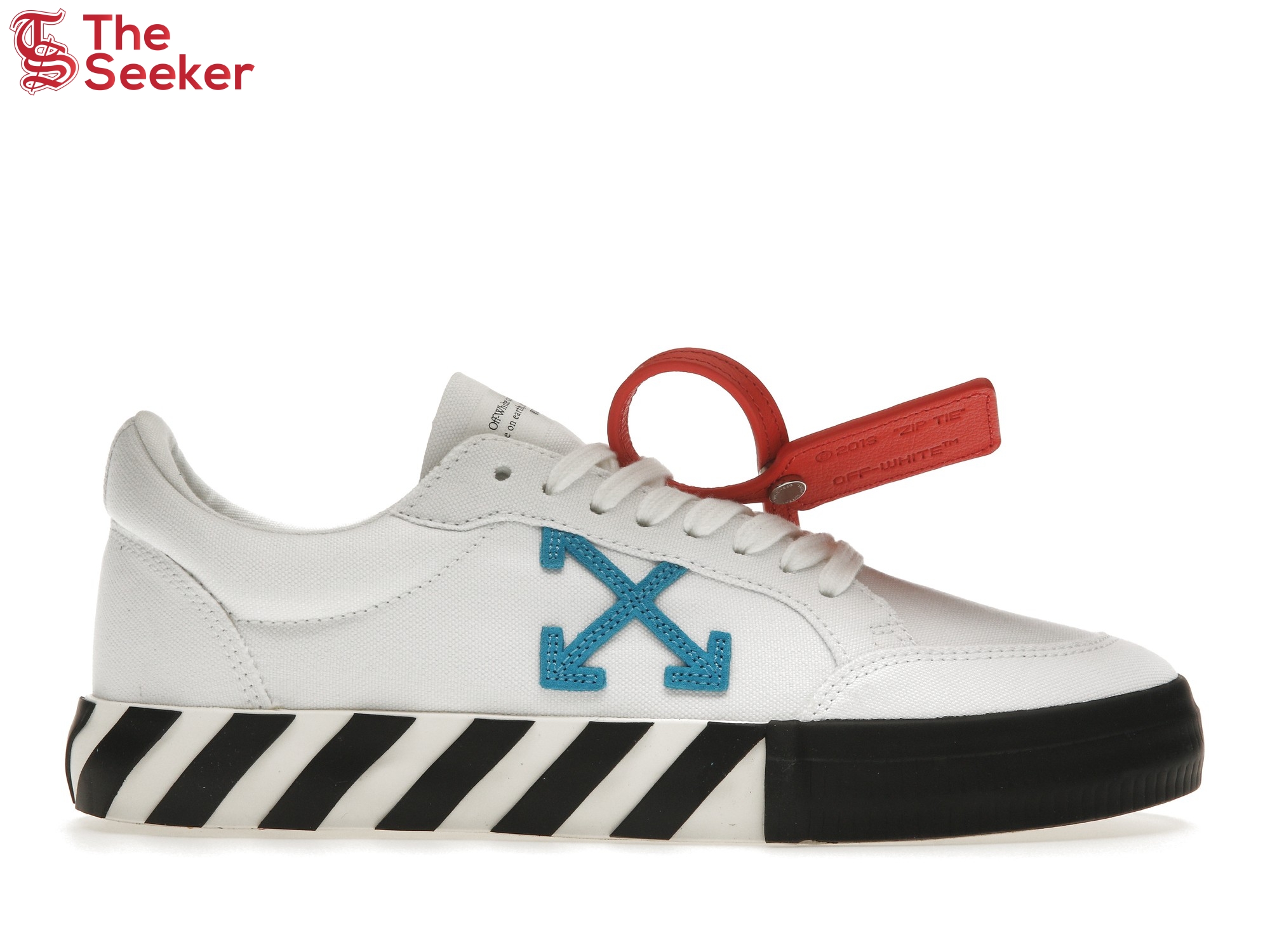 OFF-WHITE Vulcanized Low White Teal Canvas