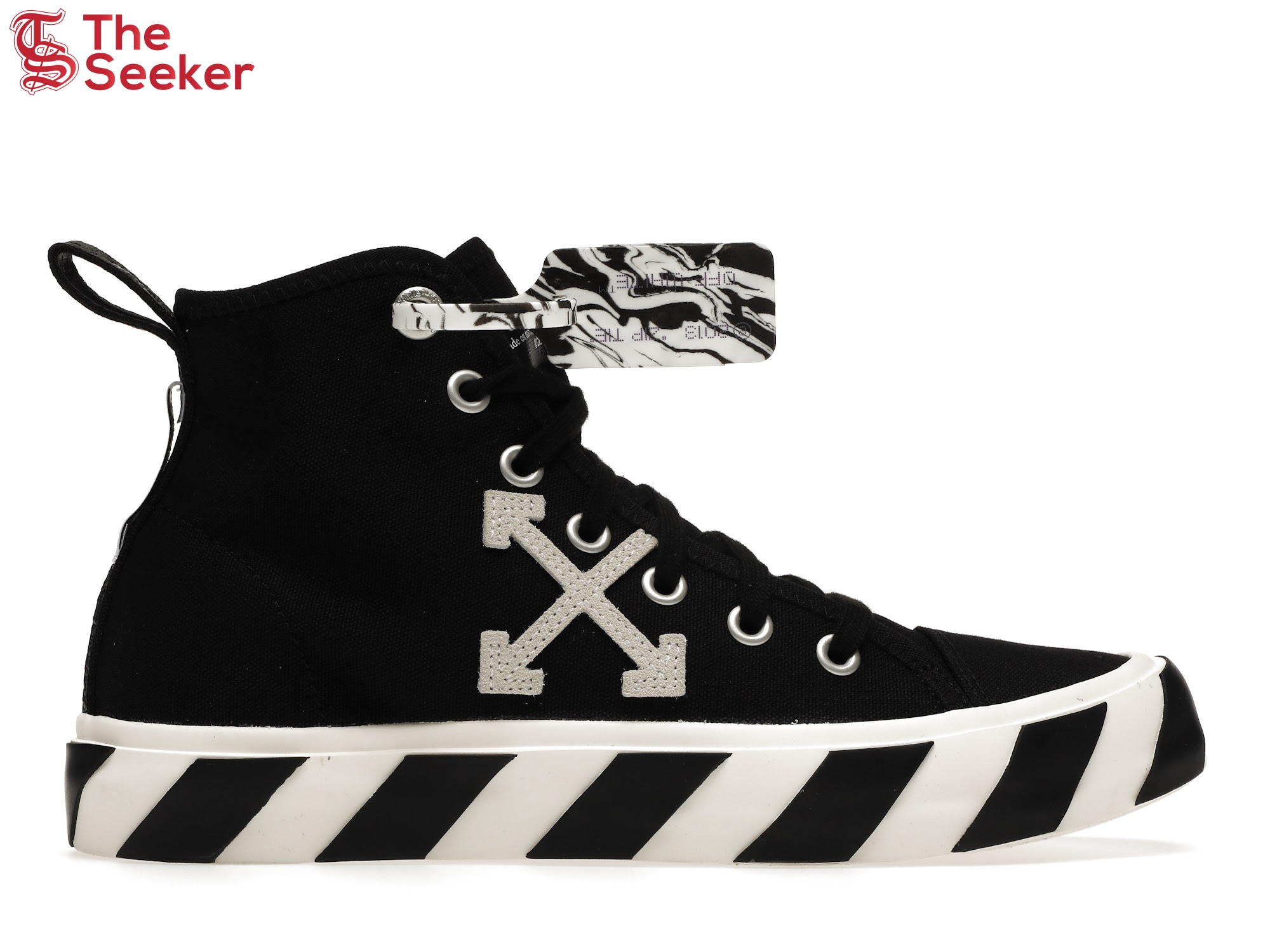 OFF-WHITE Vulcanized Mid Top Black White