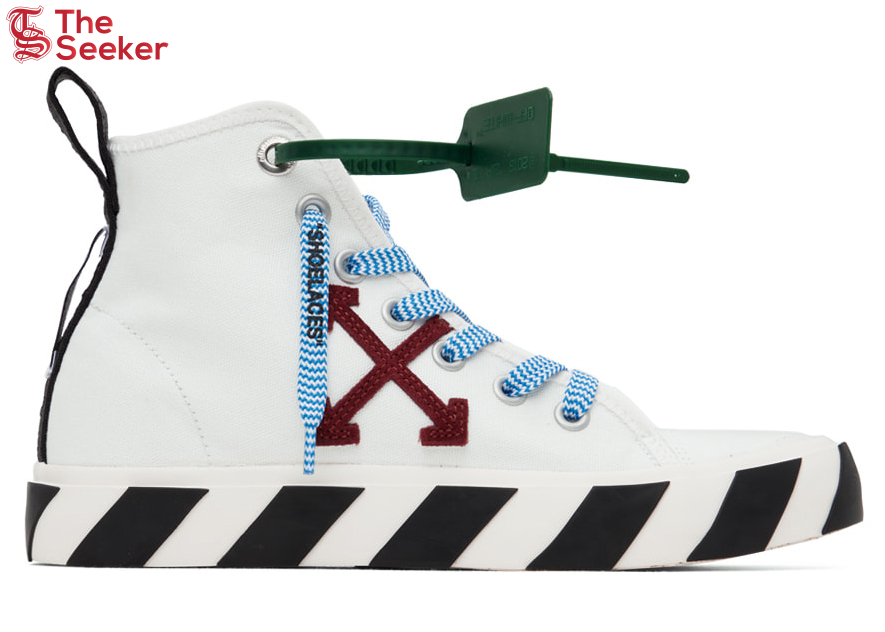 OFF-WHITE Vulcanized Mid Top White Burgundy Arrow