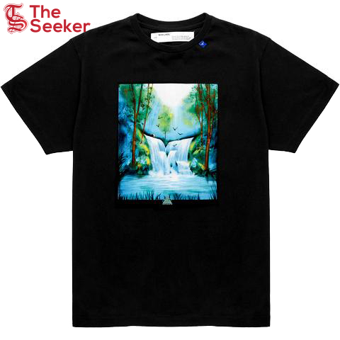 OFF-WHITE Waterfall T-Shirt Black/Multicolor