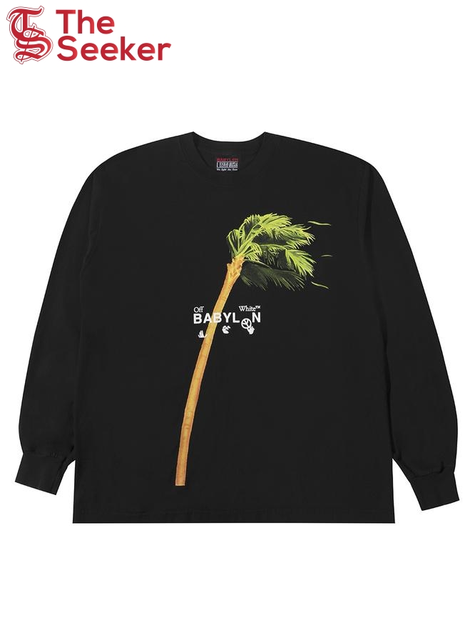 OFF-WHITE x Babylon Ill Wind Palm L/S T-shirt Black