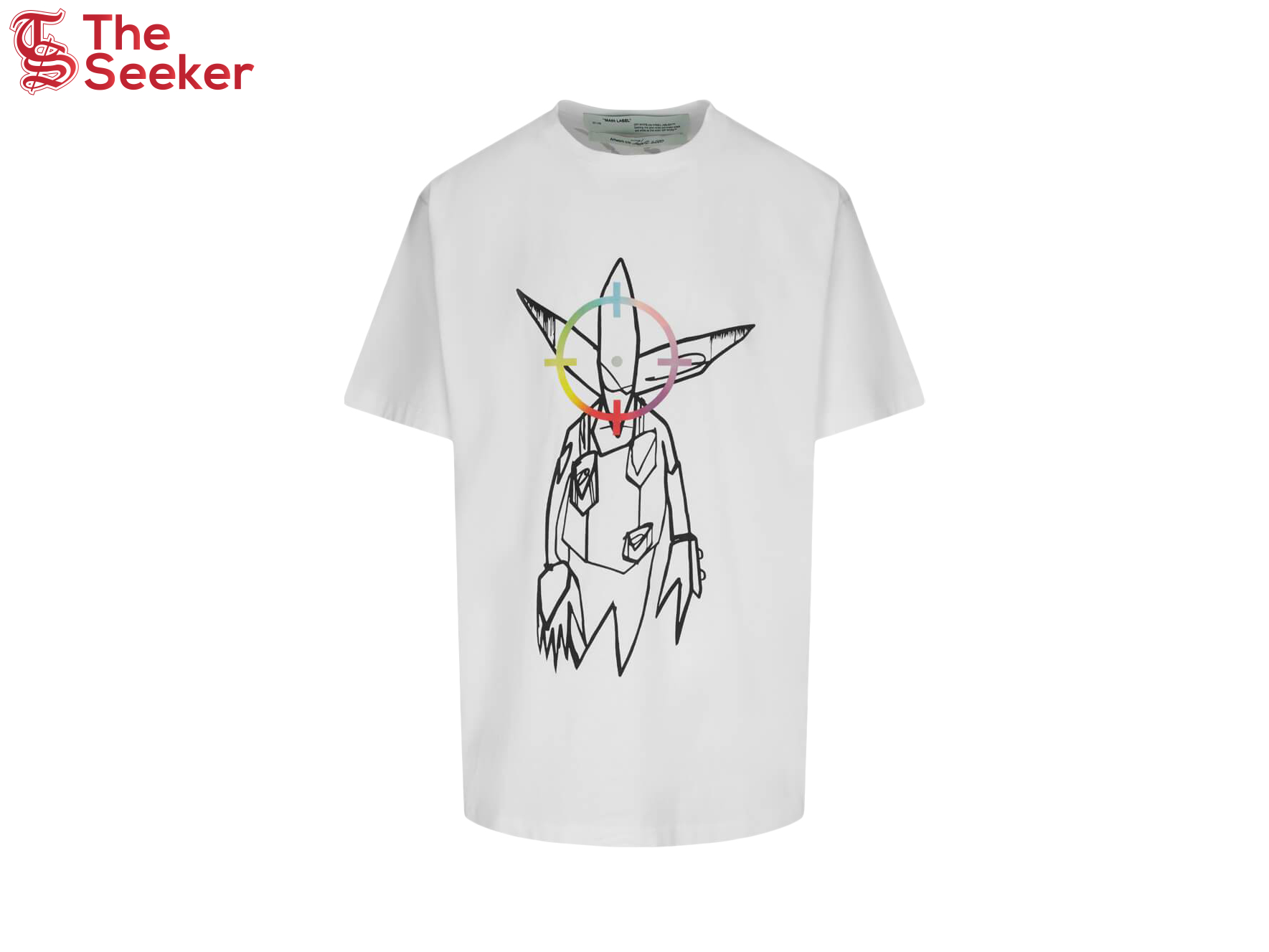 OFF-WHITE x Futura Oversized Fit Alien T-Shirt White/Multicolor