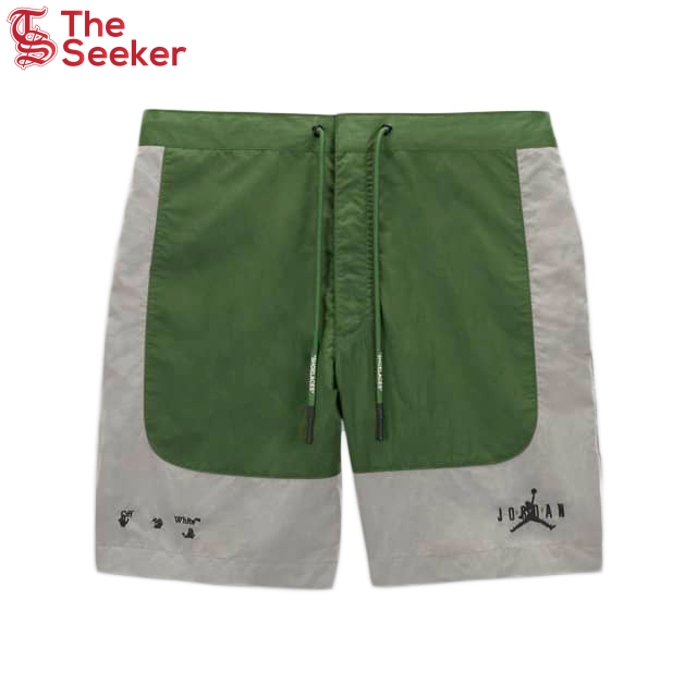 OFF-WHITE x Jordan Shorts Green/Grey