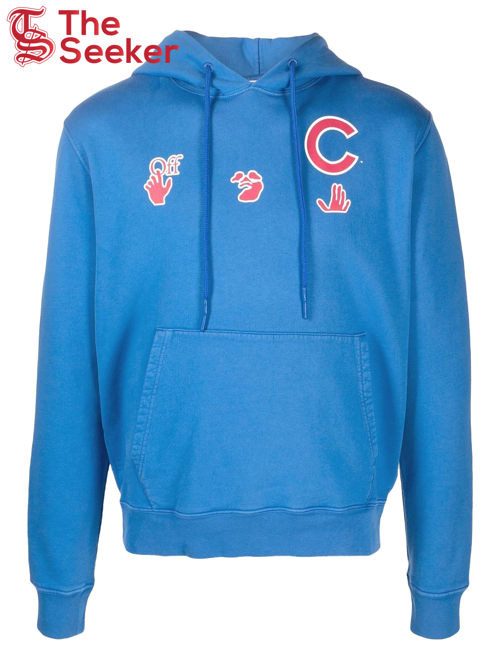 OFF-WHITE x MLB Chicago Cubs Hoodie Blue/Red/White