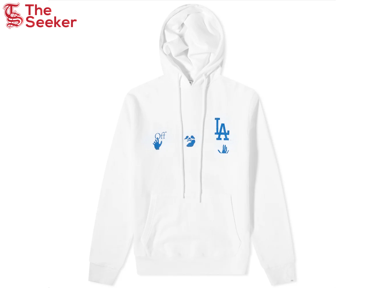 OFF-WHITE x MLB Los Angeles Dodgers Hoodie Cream/Blue